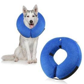 Soft Dog Cone Collar for After Surgery - Inflatable Collar (Colour: CQLQ10 American flag, Size: M)