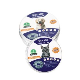 Flea & Tick Collar 2 Pack; 14 Months Protection (Colour: Black - cans, Size: Dog - Length 63cm)