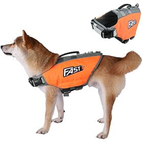 Dog Life Jacket; Reflective Safety Vest Adjustable Preserver (Size: M)