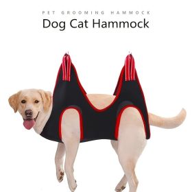 Grooming Hammock For Dog Hammock Restraint (Color: Red, Size: M)