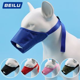 Dog Mouth Cover Adjustable Anti bite; Anti bark; Anti Accidental Eating (Specifications: 1 # mouth circumference 12cm, Colour: Blue)