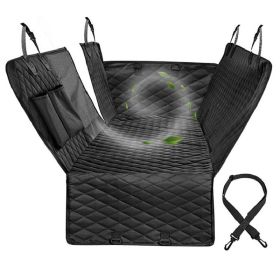 Car Seat Cover Waterproof Transport Backseat Protector (Color: Black, Size: 137x147cm)