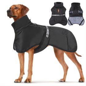 Large Dog Winter Coat Wind-proof Reflective Anxiety Relief Soft Wrap (Color: Olive, Size: 5XL)