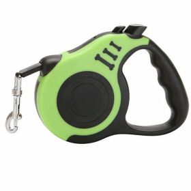 Automatic Retractable Dog Leash Collar Automatic Walking Lead FreeLeash (Length: 5m, Color: Green)