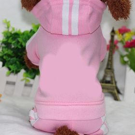 Pet four-legged clothes (Color: pink, Size: L)