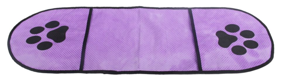 'Dry-Aid' Hand Inserted Bathing Quick-Drying Microfiber Towel (Color: Purple)