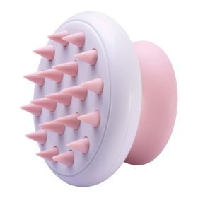 Scwubba' Handheld Bathing Brushing & Grooming Comb (Color: pink)