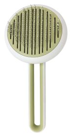 'Concepto' Modern Bristle Dog Deshedder Comb (Color: Green)