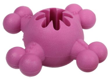 'Quadra-Bone' TPR Treat Dispensing Durable Dog Toy (Color: pink)