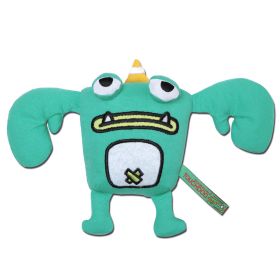 Cartoon Crabby Tooth Monster Plush Dog Toy (Color: Green)