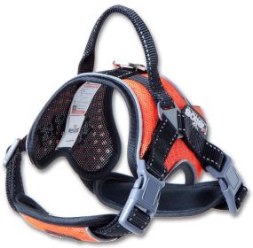 'Scorpion' High-Performance Free-Range Dog Harness (Color: Orange, Size: Small)