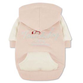 'Heritage' Soft-Cotton Fashion Dog Hoodie (Color: pink, Size: X-Large)