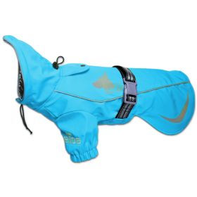 'Ice-Breaker' Extendable Hooded Coat w/ Heat Reflective Tech (Color: Blue, Size: X-Small)