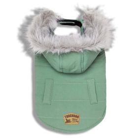 'Eskimo-Swag' Duck-Down Parka Dog Coat (Color: Mint Green, Size: X-Small)