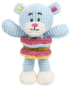 Plush Squeaking & Rubber Teething Newborn Puppy Toy (Color: light blue)