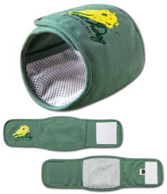 Gauze-Aid Protective Dog Bandage & Calming Compression Sleeve (Color: Green, Size: Small)