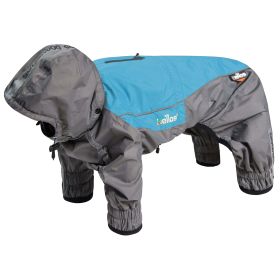 'Arctic Blast' Full Bodied Winter Dog Coat w/ Blackshark Tech (Color: Blue, Size: Small)