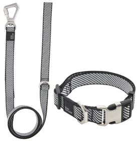 'Escapade' Outdoor Series 2-in-1 Dog Leash & Collar (Color: Grey, Size: Medium)