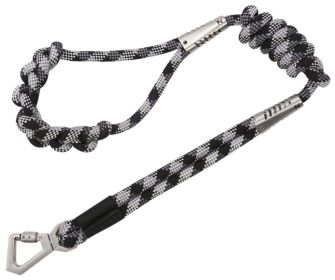 'Neo-Craft' One-Piece Knot-Gripped Training Dog Leash (Color: Black)