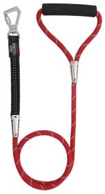 'Flexo-Tour' Shock Aborbing & 3M Reflective Dog Leash (Color: Red)