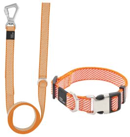 'Escapade' Outdoor Series 2-in-1 Dog Leash & Collar (Color: Orange, Size: Small)