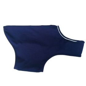 Anti Anxiety Dog Vest Jacket Shirt Stress Relief Wrap (Color: Dark Blue, Size: XS 3.5-7kg)