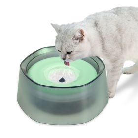 No Spill Dog Travel Water Bowl Spill Proof Slow Water Feeder (Color: Green)