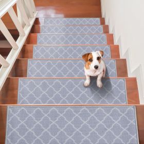 VEVOR Stair Treads, Carpet Non Slip 9" x 28" for Wooden Steps (Color: gray)