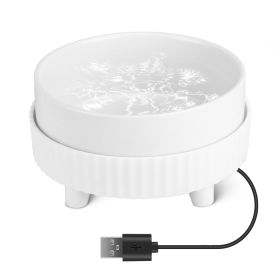 Ceramic Heated Dig Water Bowl Food Warmer USB Powered (Type: 1 Bowl)