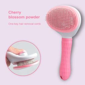 Dog Hair Remover Comb For Long Hair (Color: Red)