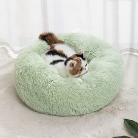 Plush Warm Dog Bed For Indoor-Winter Mat (Color: Light Green, Size: 50cm/19.7in)