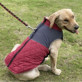 Waterproof Winter Dog Jacket For Outdoor (Color: Blue, Size: XXL)